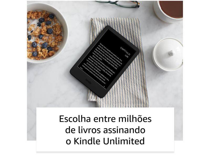 Kindle 11ª Geração Amazon 6” 16GB 300 ppi - Wi-Fi Luz Embutida